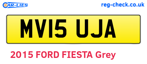 MV15UJA are the vehicle registration plates.