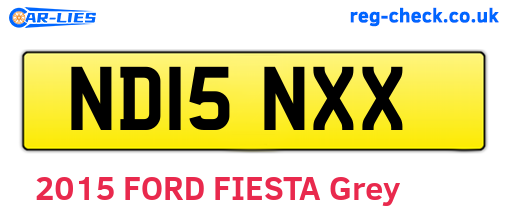 ND15NXX are the vehicle registration plates.