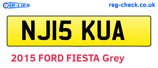 NJ15KUA are the vehicle registration plates.