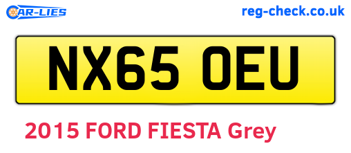 NX65OEU are the vehicle registration plates.