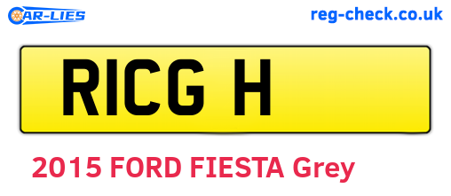 R1CGH are the vehicle registration plates.