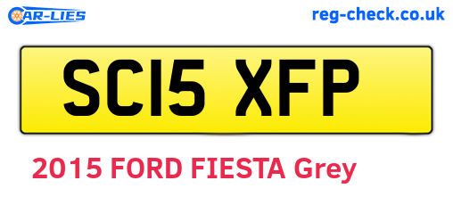 SC15XFP are the vehicle registration plates.