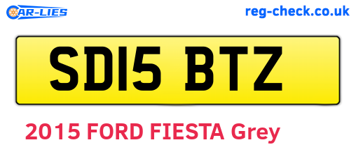 SD15BTZ are the vehicle registration plates.