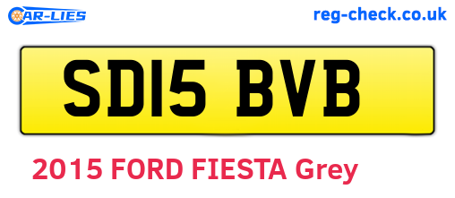 SD15BVB are the vehicle registration plates.