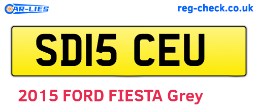 SD15CEU are the vehicle registration plates.