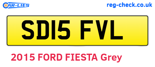 SD15FVL are the vehicle registration plates.