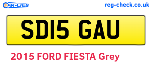 SD15GAU are the vehicle registration plates.