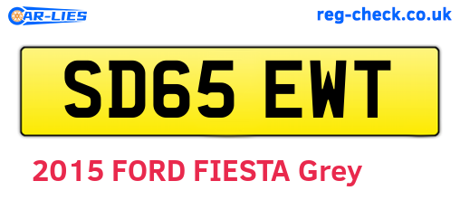 SD65EWT are the vehicle registration plates.