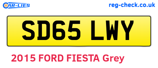 SD65LWY are the vehicle registration plates.