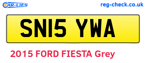 SN15YWA are the vehicle registration plates.