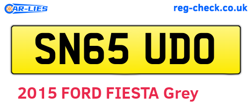 SN65UDO are the vehicle registration plates.