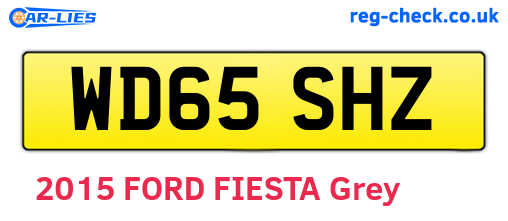 WD65SHZ are the vehicle registration plates.