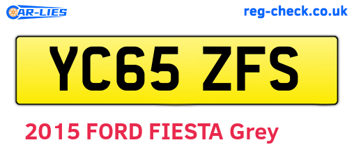 YC65ZFS are the vehicle registration plates.