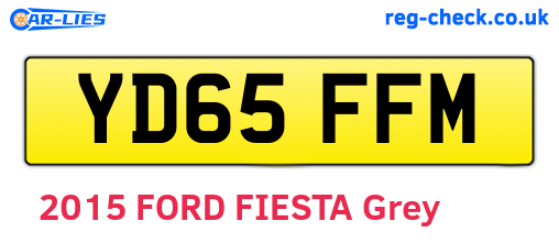 YD65FFM are the vehicle registration plates.