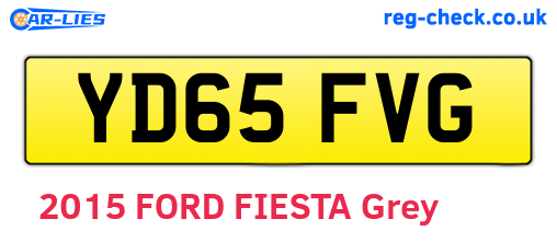 YD65FVG are the vehicle registration plates.