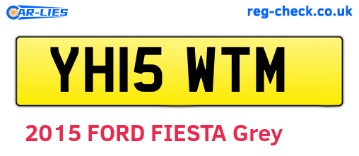 YH15WTM are the vehicle registration plates.