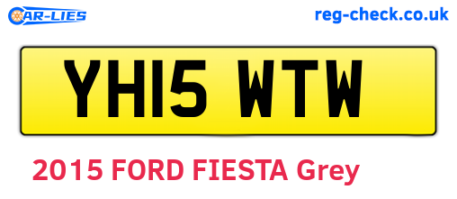 YH15WTW are the vehicle registration plates.