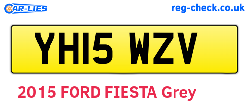 YH15WZV are the vehicle registration plates.