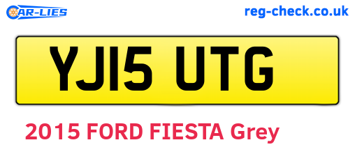 YJ15UTG are the vehicle registration plates.