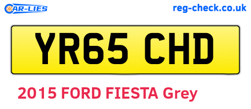 YR65CHD are the vehicle registration plates.