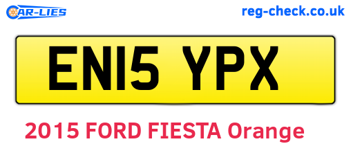 EN15YPX are the vehicle registration plates.