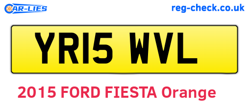 YR15WVL are the vehicle registration plates.