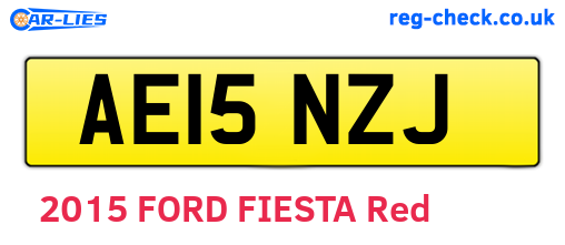 AE15NZJ are the vehicle registration plates.
