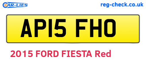 AP15FHO are the vehicle registration plates.