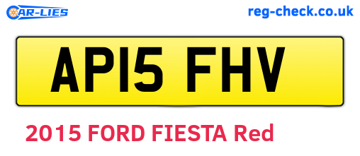 AP15FHV are the vehicle registration plates.