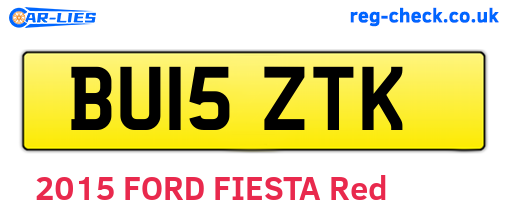 BU15ZTK are the vehicle registration plates.