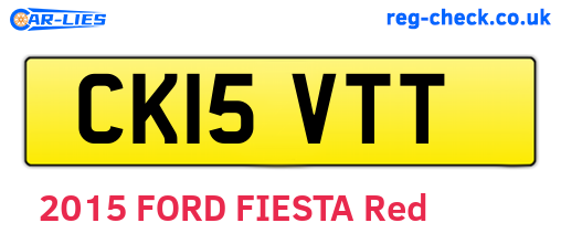 CK15VTT are the vehicle registration plates.