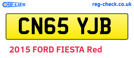 CN65YJB are the vehicle registration plates.