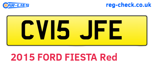 CV15JFE are the vehicle registration plates.
