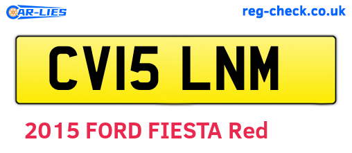 CV15LNM are the vehicle registration plates.