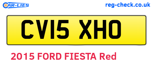 CV15XHO are the vehicle registration plates.