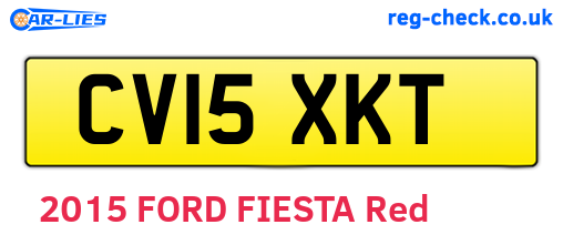 CV15XKT are the vehicle registration plates.