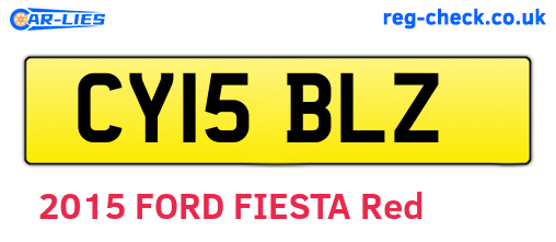 CY15BLZ are the vehicle registration plates.