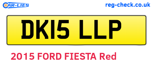 DK15LLP are the vehicle registration plates.