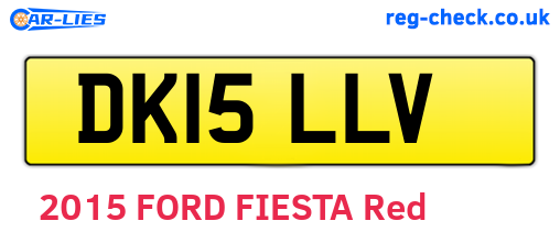 DK15LLV are the vehicle registration plates.