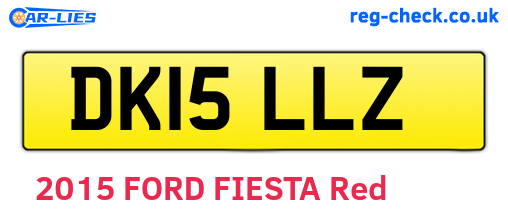 DK15LLZ are the vehicle registration plates.