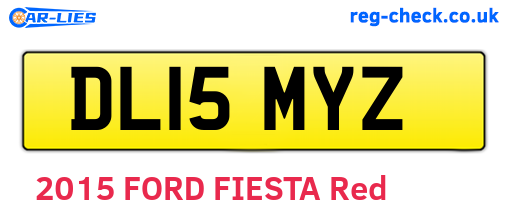 DL15MYZ are the vehicle registration plates.