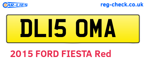 DL15OMA are the vehicle registration plates.