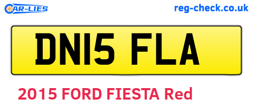 DN15FLA are the vehicle registration plates.