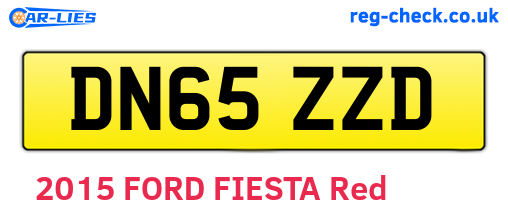 DN65ZZD are the vehicle registration plates.