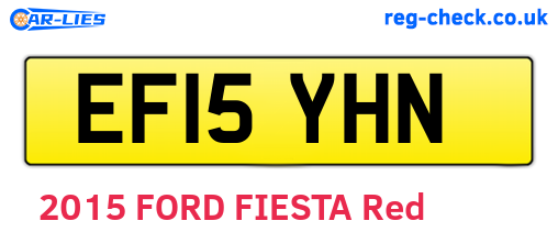 EF15YHN are the vehicle registration plates.