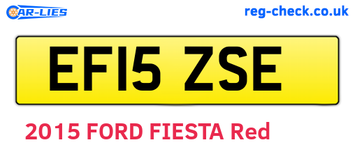 EF15ZSE are the vehicle registration plates.