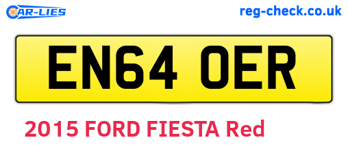 EN64OER are the vehicle registration plates.