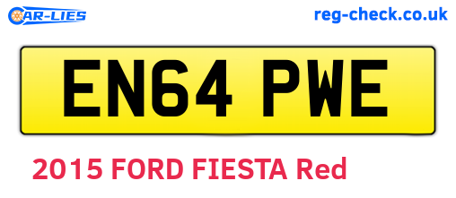 EN64PWE are the vehicle registration plates.