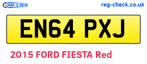 EN64PXJ are the vehicle registration plates.