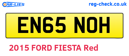 EN65NOH are the vehicle registration plates.